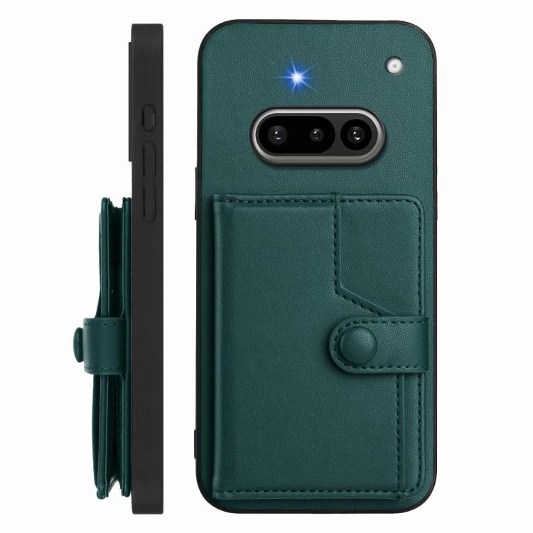 For Nothing Phone 3a Button Card Bag RFID Anti-theft Phone Case