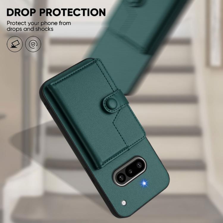 For Nothing Phone 3a Button Card Bag RFID Anti-theft Phone Case
