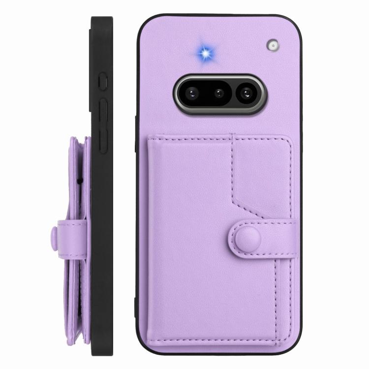 For Nothing Phone 3a Button Card Bag RFID Anti-theft Phone Case