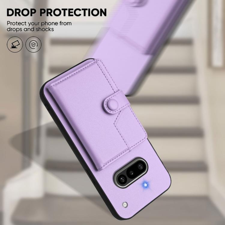 For Nothing Phone 3a Button Card Bag RFID Anti-theft Phone Case