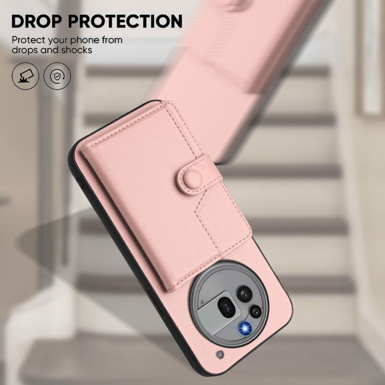 For Nothing Phone 3a Pro Button Card Bag RFID Anti-theft Phone Case