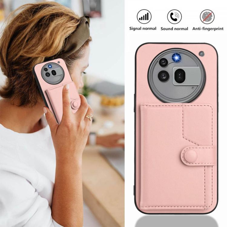 For Nothing Phone 3a Pro Button Card Bag RFID Anti-theft Phone Case