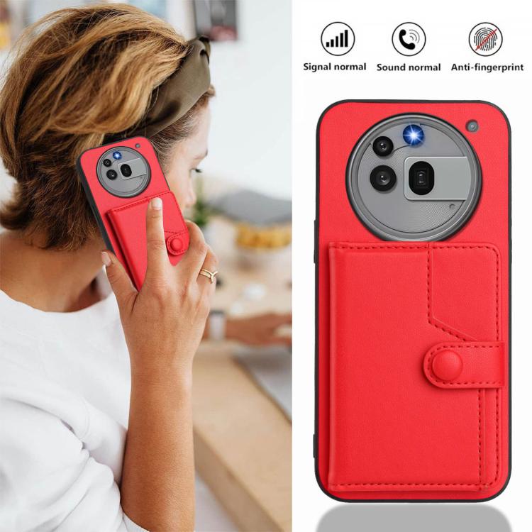 For Nothing Phone 3a Pro Button Card Bag RFID Anti-theft Phone Case