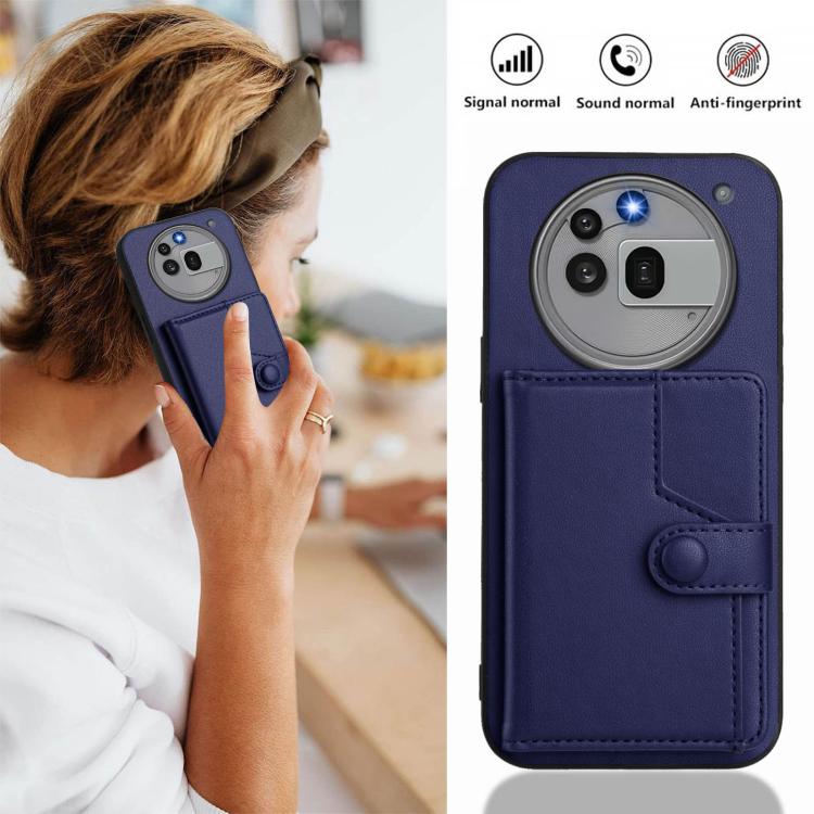 For Nothing Phone 3a Pro Button Card Bag RFID Anti-theft Phone Case