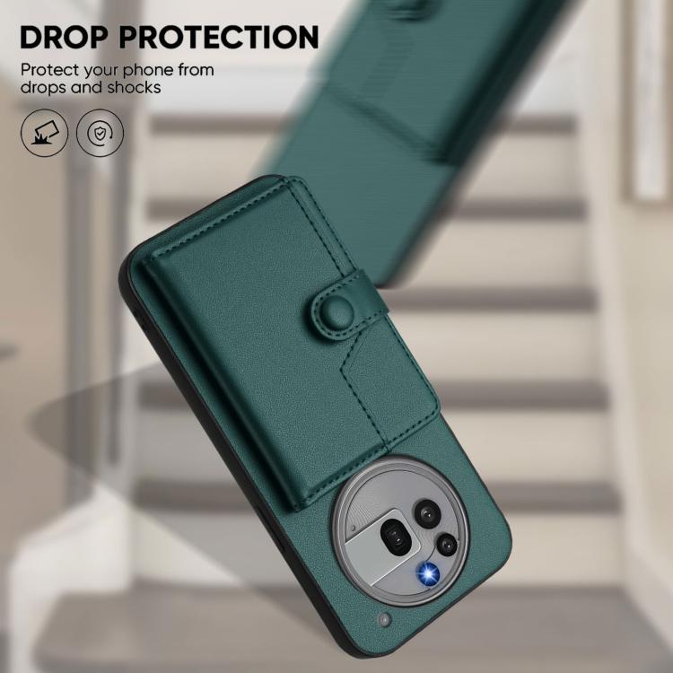 For Nothing Phone 3a Pro Button Card Bag RFID Anti-theft Phone Case