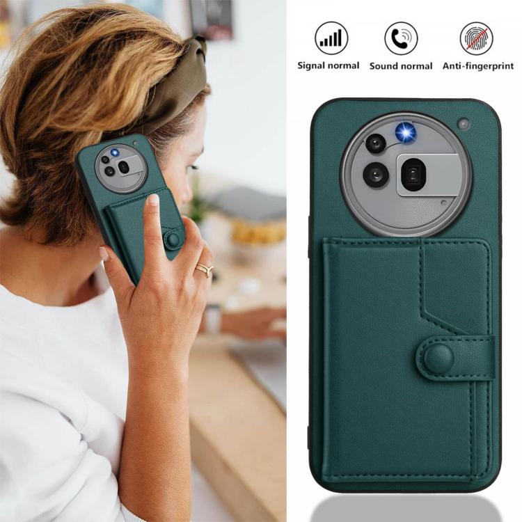 For Nothing Phone 3a Pro Button Card Bag RFID Anti-theft Phone Case