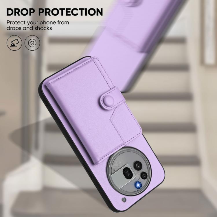 For Nothing Phone 3a Pro Button Card Bag RFID Anti-theft Phone Case