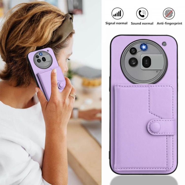 For Nothing Phone 3a Pro Button Card Bag RFID Anti-theft Phone Case