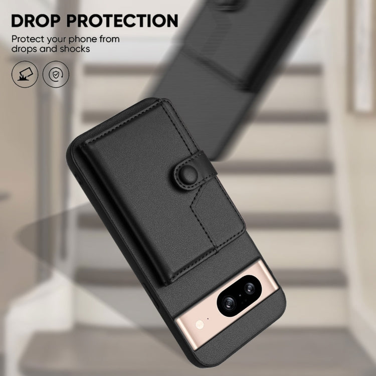 For Google Pixel 8 Button Card Bag RFID Anti-theft Phone Case