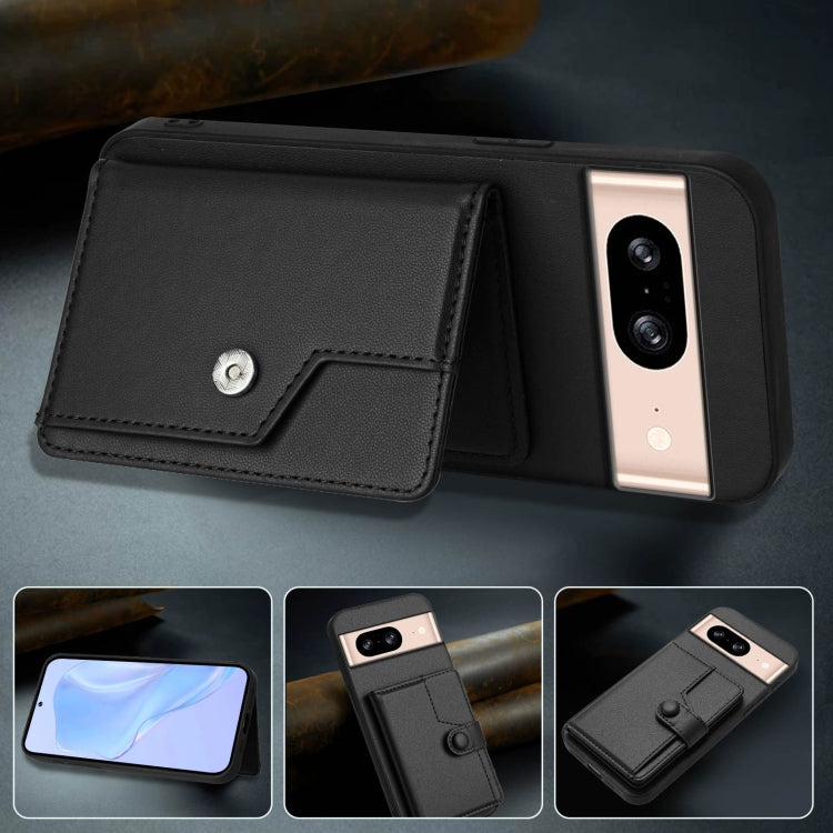 For Google Pixel 8 Button Card Bag RFID Anti-theft Phone Case
