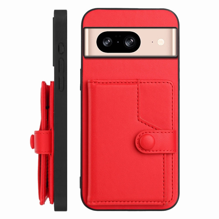 For Google Pixel 8 Button Card Bag RFID Anti-theft Phone Case