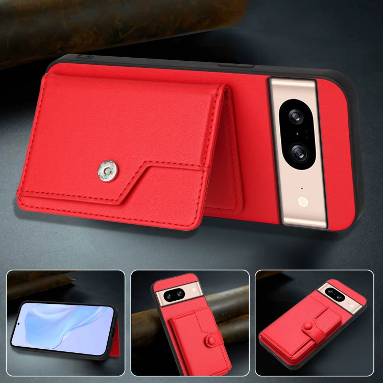 For Google Pixel 8 Button Card Bag RFID Anti-theft Phone Case