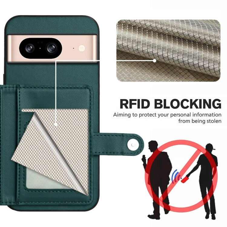 For Google Pixel 8 Button Card Bag RFID Anti-theft Phone Case