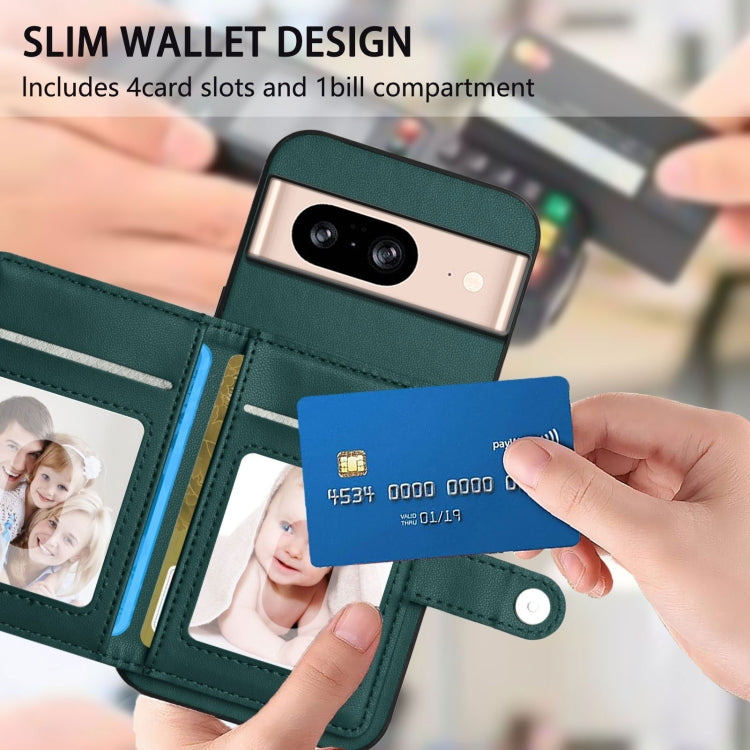 For Google Pixel 8 Button Card Bag RFID Anti-theft Phone Case