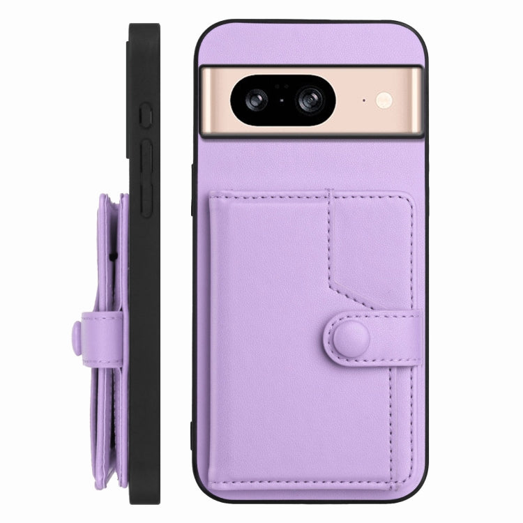 For Google Pixel 8 Button Card Bag RFID Anti-theft Phone Case