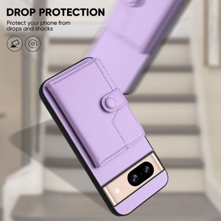 For Google Pixel 8 Button Card Bag RFID Anti-theft Phone Case
