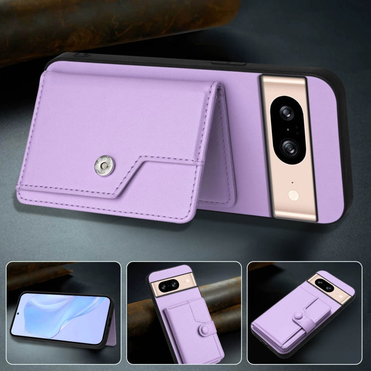 For Google Pixel 8 Button Card Bag RFID Anti-theft Phone Case