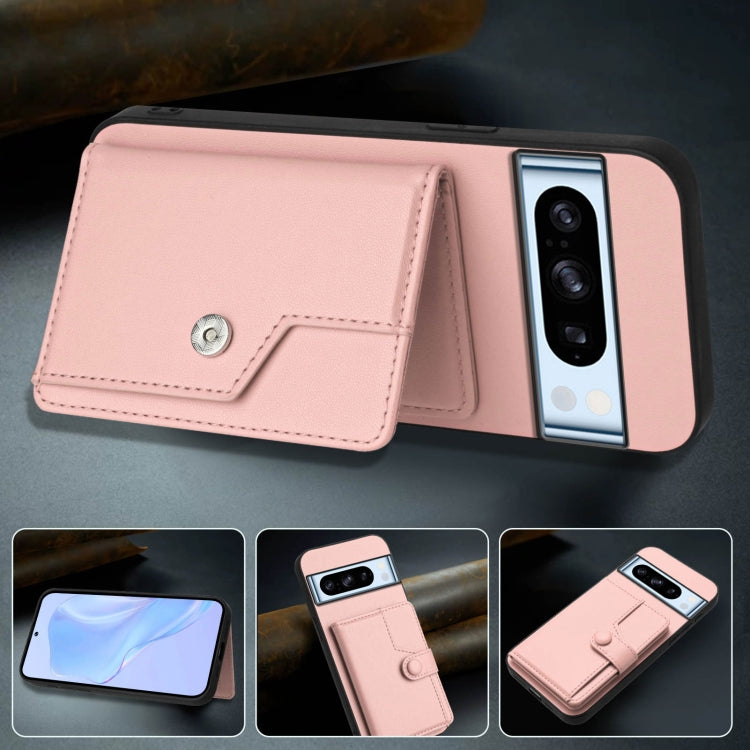 For Google Pixel 8 Pro Button Card Bag RFID Anti-theft Phone Case
