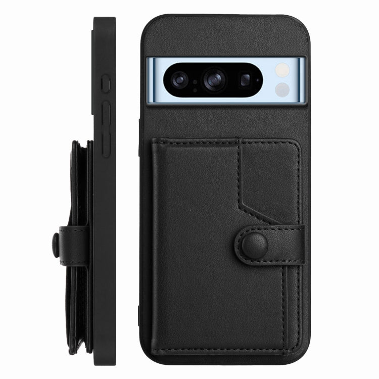 For Google Pixel 8 Pro Button Card Bag RFID Anti-theft Phone Case