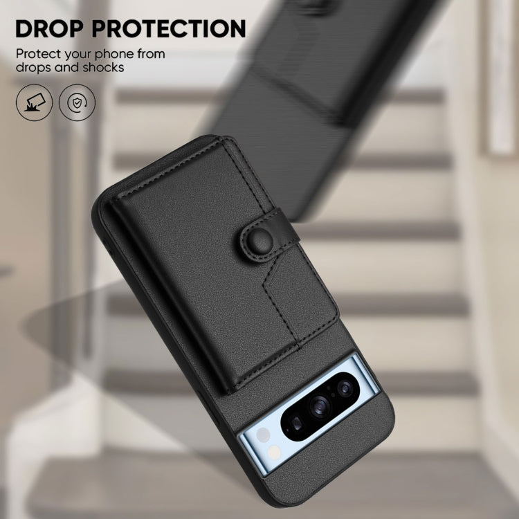 For Google Pixel 8 Pro Button Card Bag RFID Anti-theft Phone Case