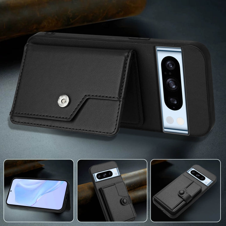 For Google Pixel 8 Pro Button Card Bag RFID Anti-theft Phone Case