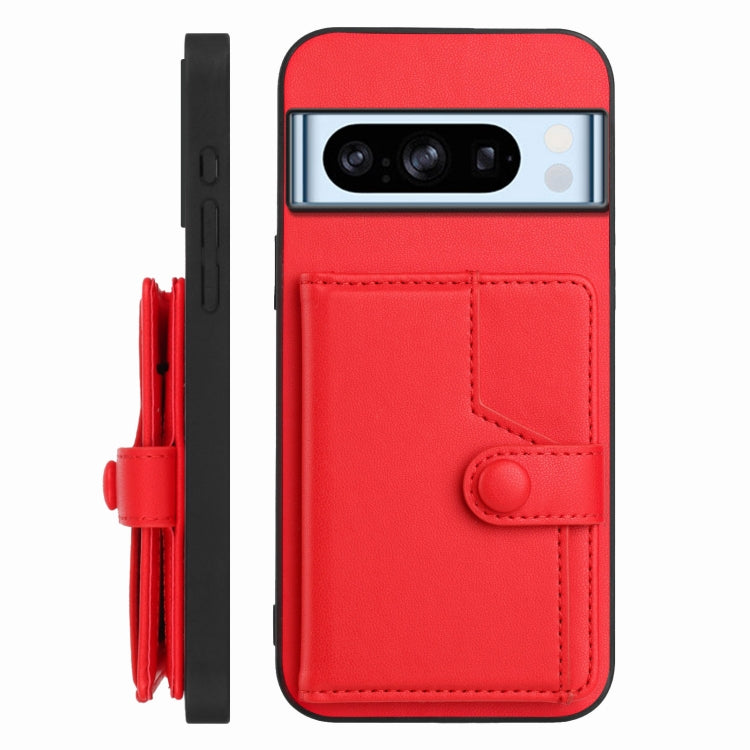 For Google Pixel 8 Pro Button Card Bag RFID Anti-theft Phone Case