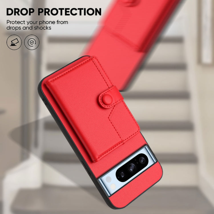 For Google Pixel 8 Pro Button Card Bag RFID Anti-theft Phone Case