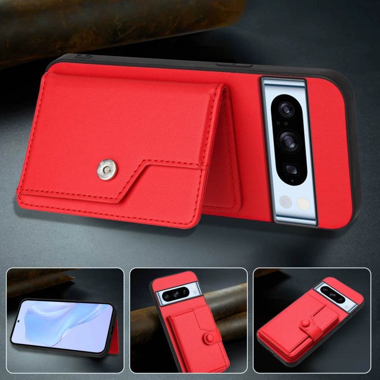 For Google Pixel 8 Pro Button Card Bag RFID Anti-theft Phone Case