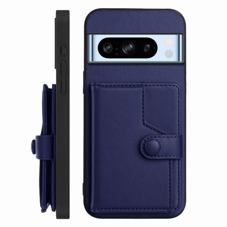 For Google Pixel 8 Pro Button Card Bag RFID Anti-theft Phone Case