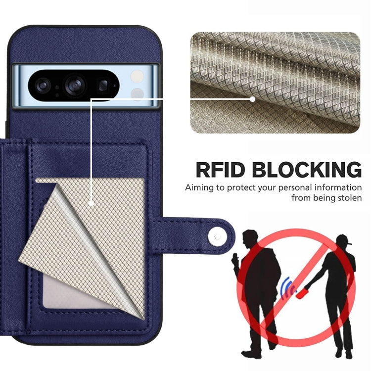 For Google Pixel 8 Pro Button Card Bag RFID Anti-theft Phone Case