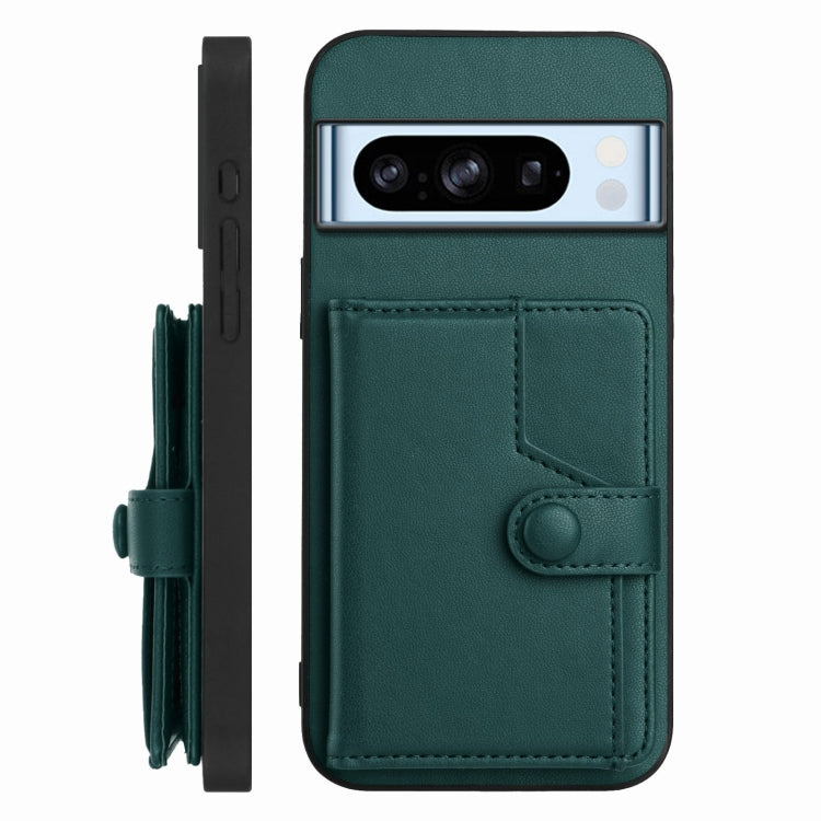 For Google Pixel 8 Pro Button Card Bag RFID Anti-theft Phone Case
