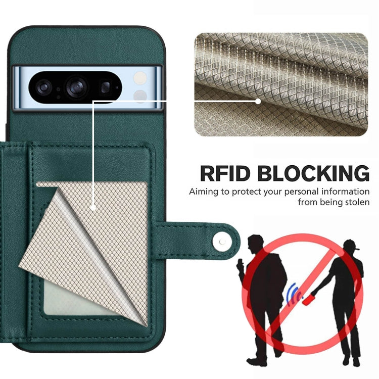 For Google Pixel 8 Pro Button Card Bag RFID Anti-theft Phone Case