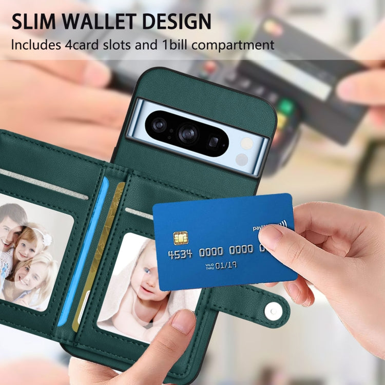 For Google Pixel 8 Pro Button Card Bag RFID Anti-theft Phone Case