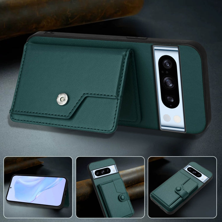 For Google Pixel 8 Pro Button Card Bag RFID Anti-theft Phone Case