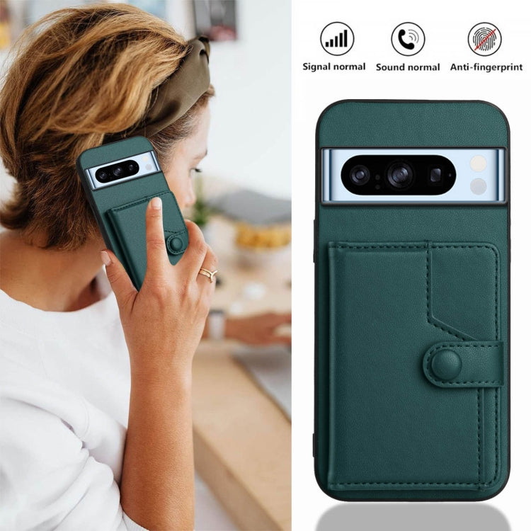 For Google Pixel 8 Pro Button Card Bag RFID Anti-theft Phone Case
