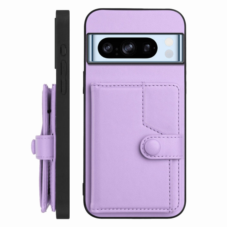 For Google Pixel 8 Pro Button Card Bag RFID Anti-theft Phone Case