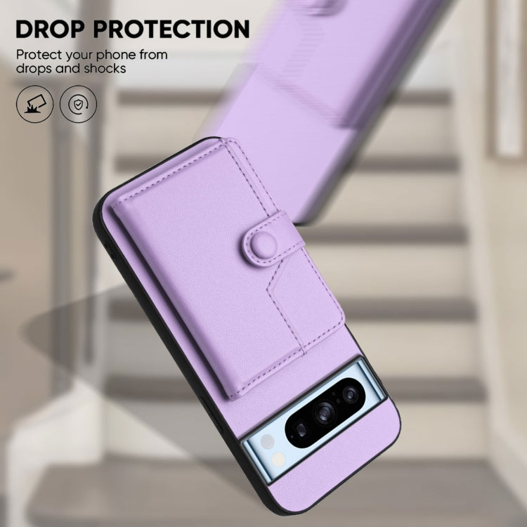 For Google Pixel 8 Pro Button Card Bag RFID Anti-theft Phone Case