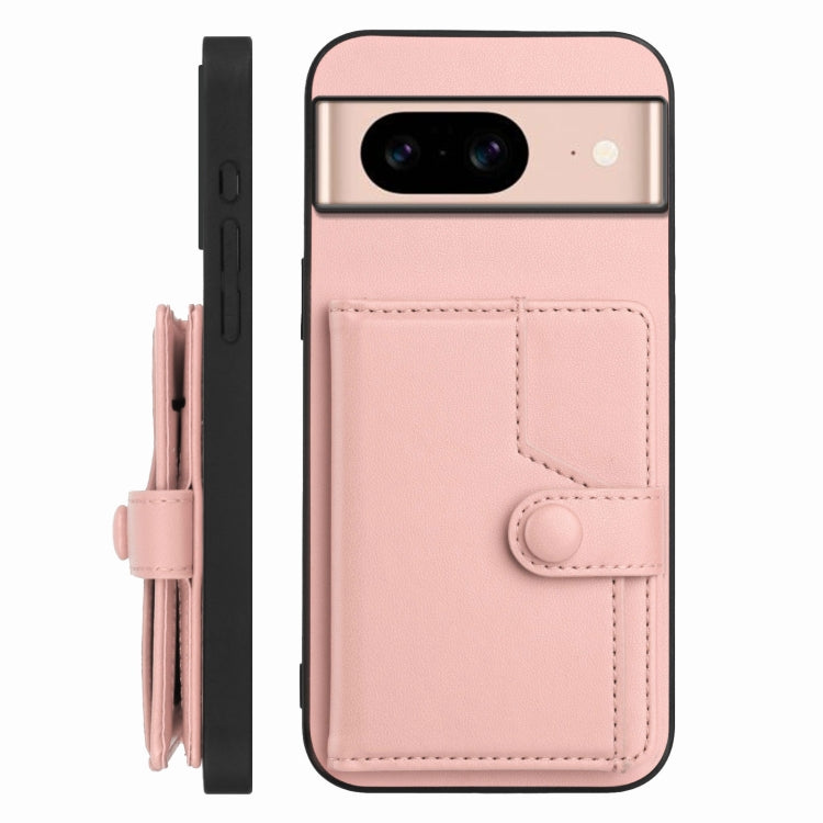 For Google Pixel 8a Button Card Bag RFID Anti-theft Phone Case