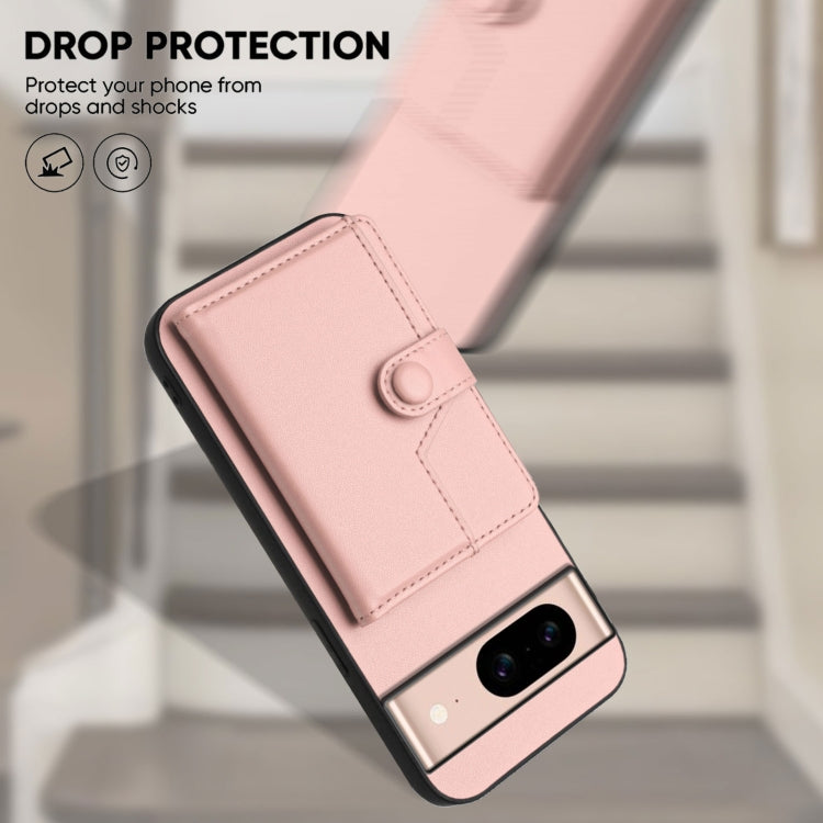 For Google Pixel 8a Button Card Bag RFID Anti-theft Phone Case