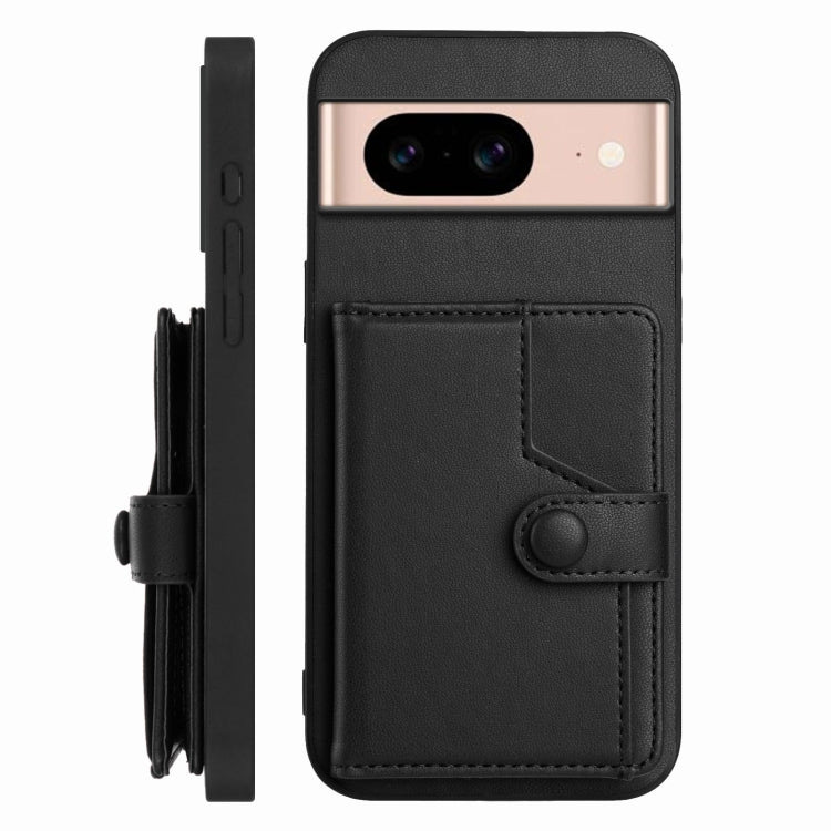 For Google Pixel 8a Button Card Bag RFID Anti-theft Phone Case