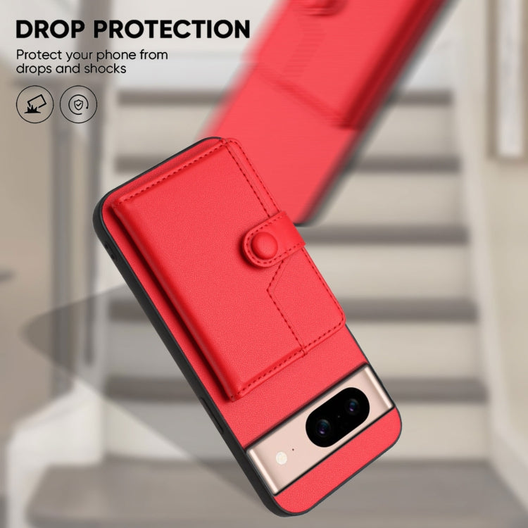 For Google Pixel 8a Button Card Bag RFID Anti-theft Phone Case