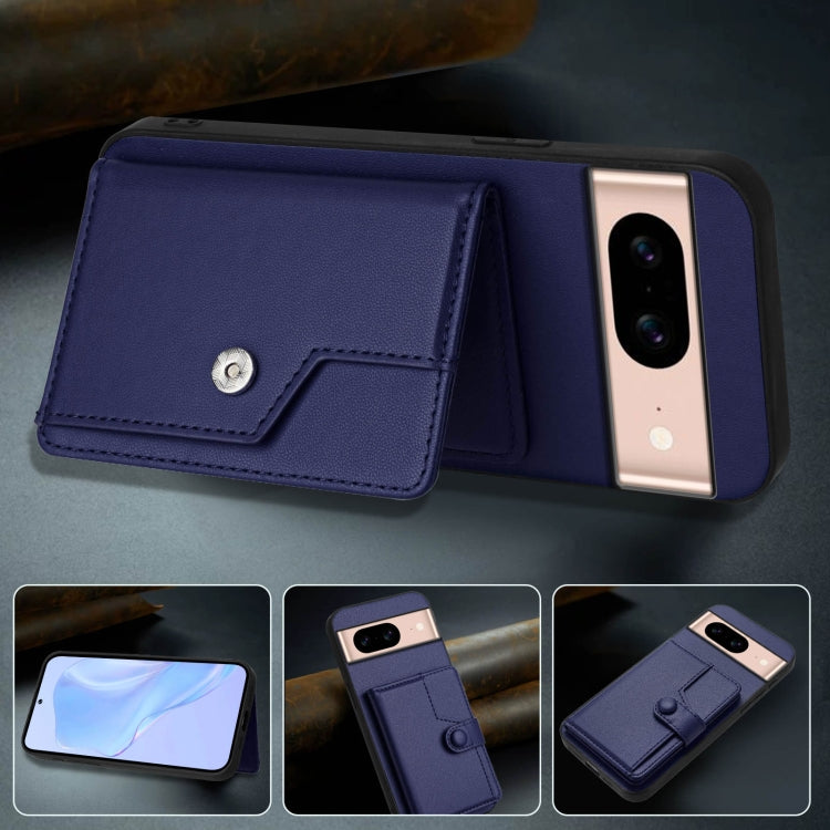 For Google Pixel 8a Button Card Bag RFID Anti-theft Phone Case