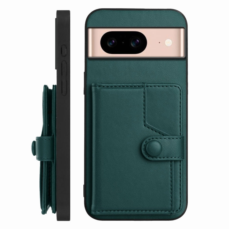 For Google Pixel 8a Button Card Bag RFID Anti-theft Phone Case