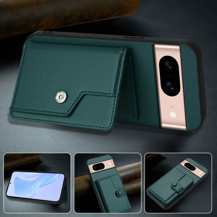 For Google Pixel 8a Button Card Bag RFID Anti-theft Phone Case