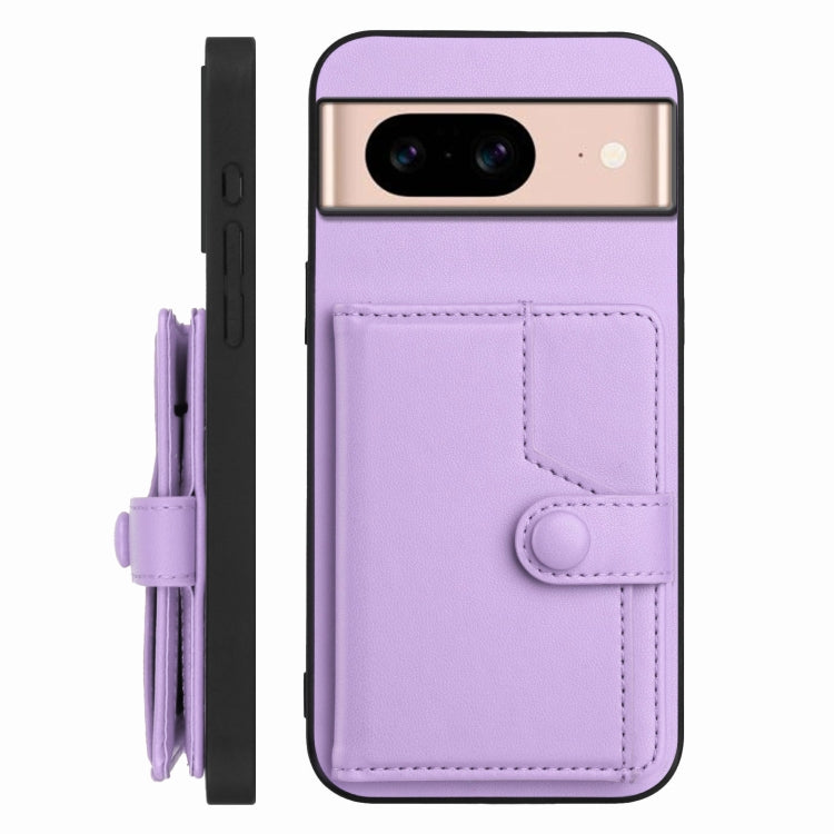 For Google Pixel 8a Button Card Bag RFID Anti-theft Phone Case