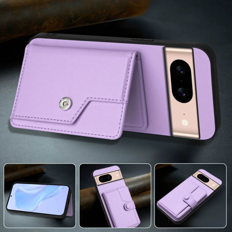 For Google Pixel 8a Button Card Bag RFID Anti-theft Phone Case
