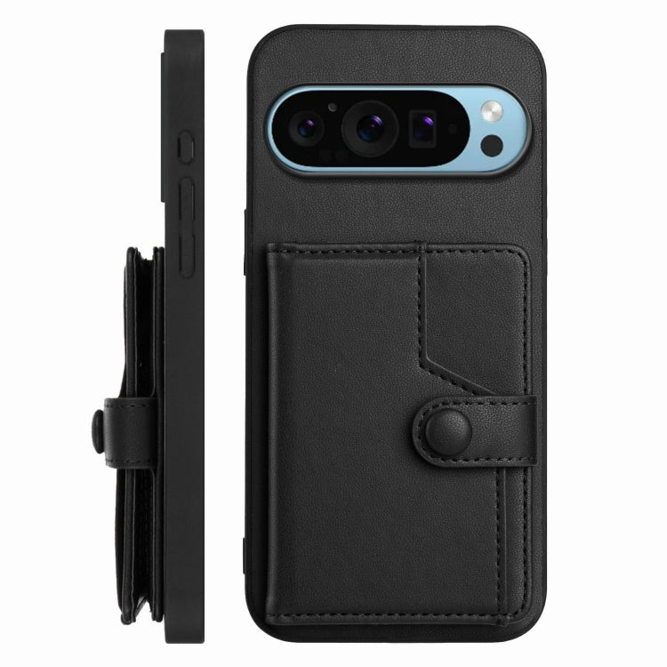 For Google Pixel 9 Button Card Bag RFID Anti-theft Phone Case