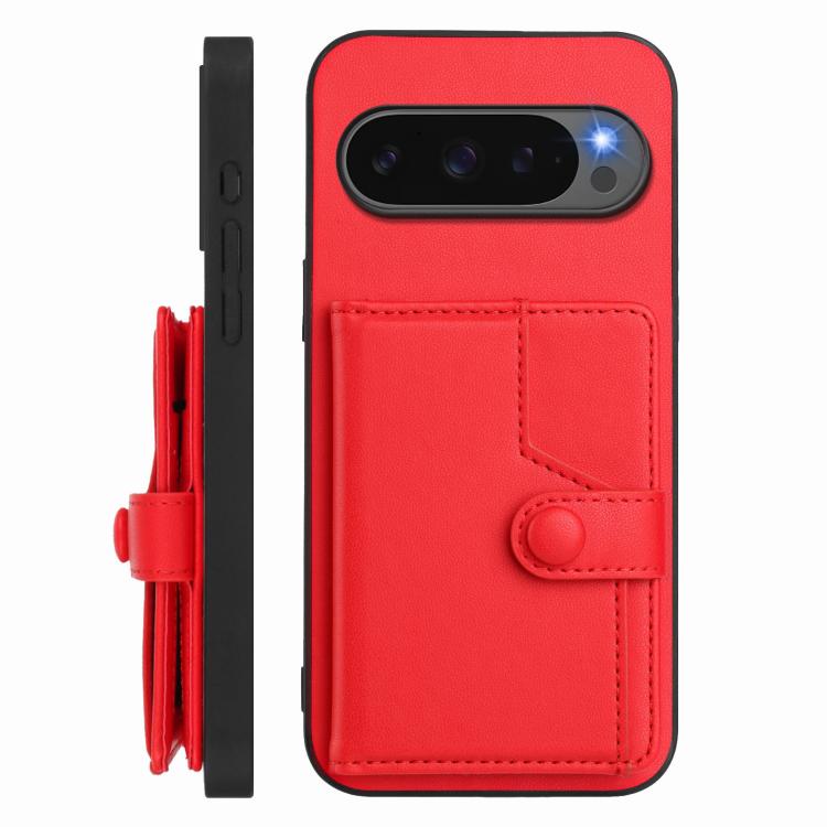 For Google Pixel 10 Pro XL Button Card Bag RFID Anti-theft Phone Case