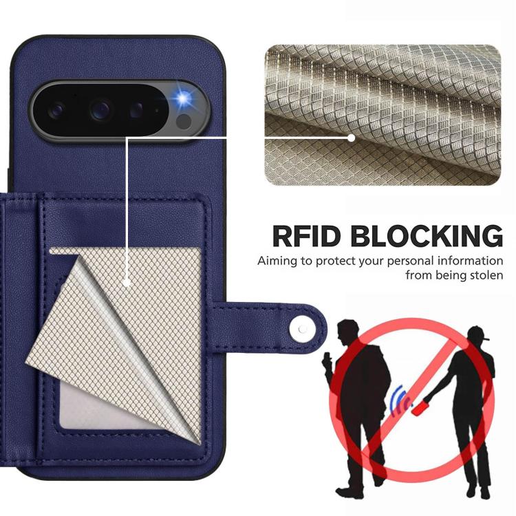 For Google Pixel 10 Pro XL Button Card Bag RFID Anti-theft Phone Case
