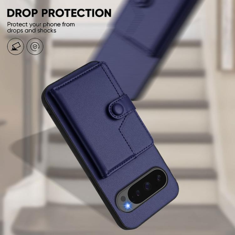 For Google Pixel 10 Pro XL Button Card Bag RFID Anti-theft Phone Case